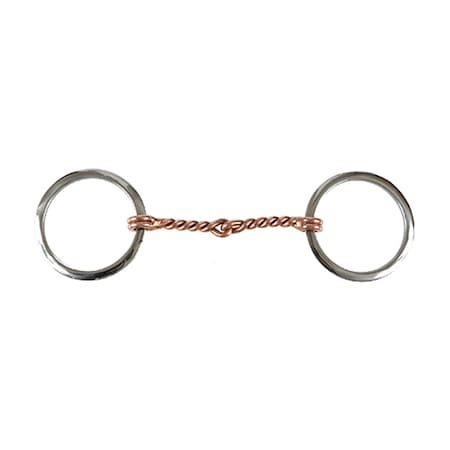 Jacks Imports Copper Twisted Wire Ring Snaffle Bit 11152